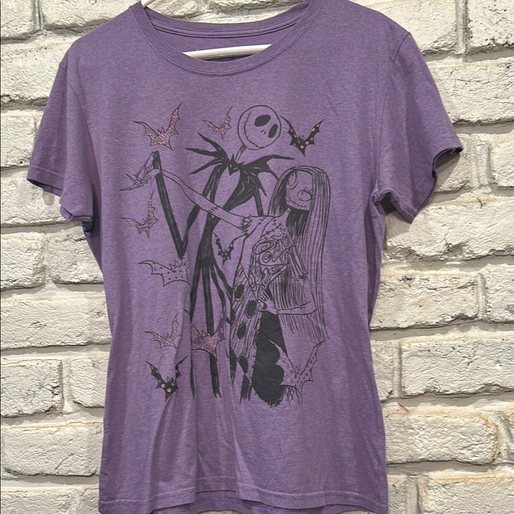 Disney Nightmare Before Christmas, Ladies tee, size xl, purple